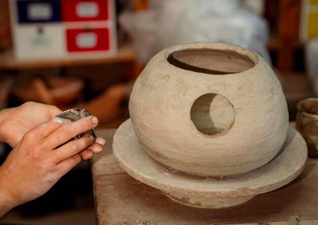 Aardewerk het proces van het maken van aardewerk