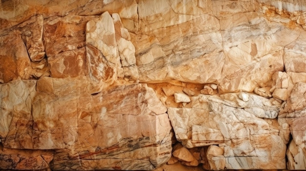 Aardse beige steentextuur achtergrond voor natuurlijke ontwerpen