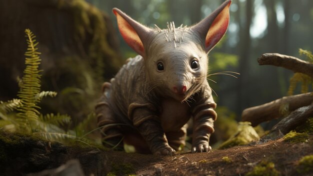 Aardvark animal in the jungle nice Generated AI photo