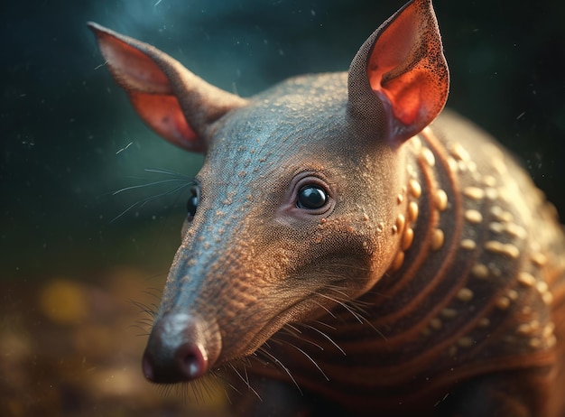 Фото Портрет aardvark вблизи, созданный с помощью технологии generative ai