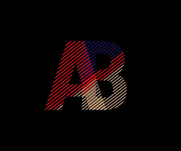 AB Letter logo design