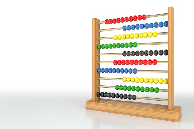 Abacus. 3D Rendering