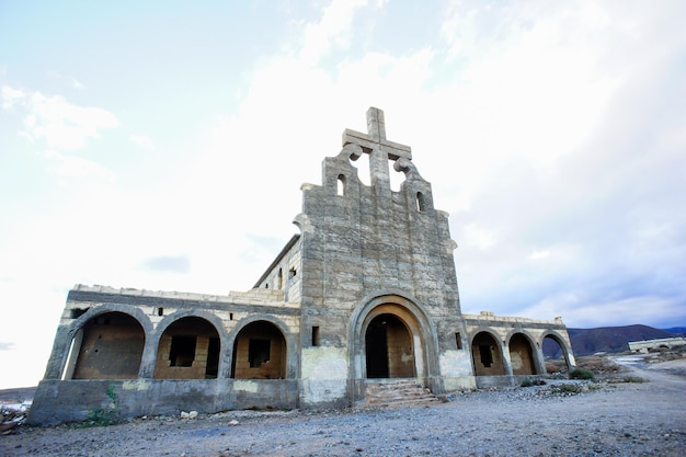 Abandoned Buildings of a Military Base in Tenerife Canary Islands Spain