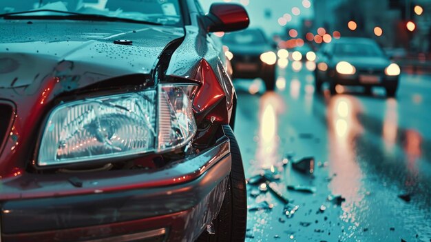 道路 の 横 に 捨て られ た 車