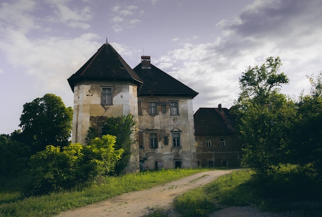 Photo abandoned castle grad bokalce ljubljana slovenia travel in europe aesthetic photo