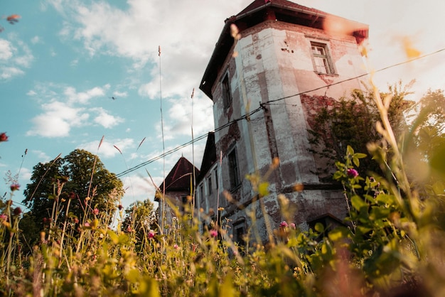 Abandoned castle Grad Bokalce Ljubljana Slovenia Travel in Europe aesthetic photo