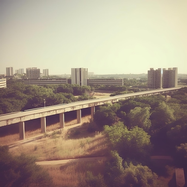 Abandoned city where no people lives