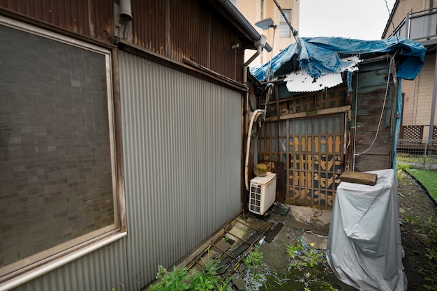 Photo abandoned house background