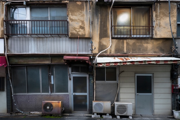 Photo abandoned houses background