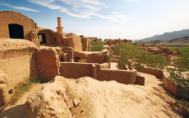 Abandoned Kharanaq village in Iran