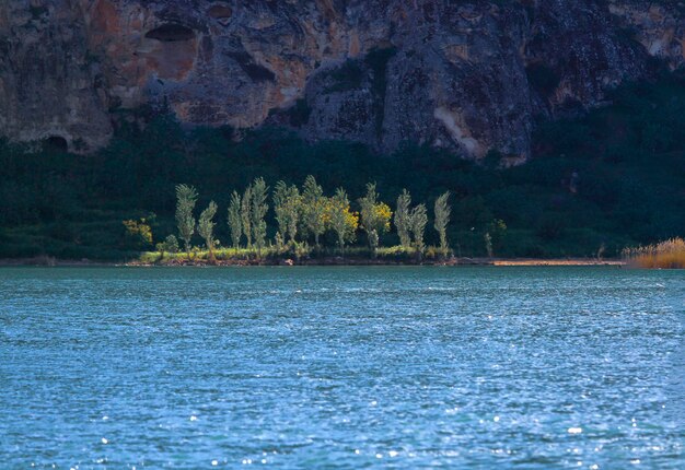 Photo abandoned old town view in halfeti town of sanliurfa province