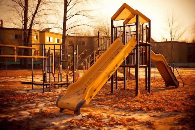 Заброшенная детская площадка