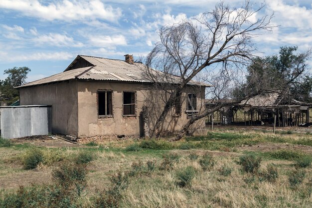 abandoned and ruined old house