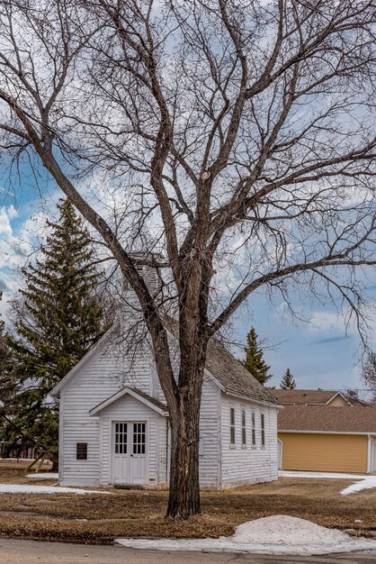 The abandoned St Andrews Anglican Church in Cabri SK