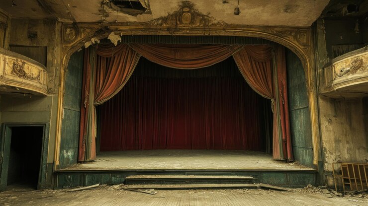 Photo abandoned stage