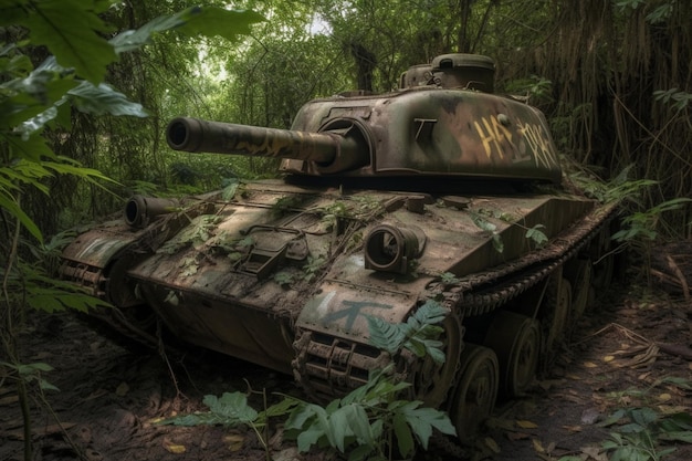 Abandoned tank