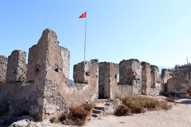 Abandoned village in Turkey Fethiye Kayakoy