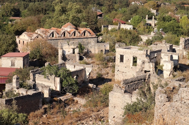 Заброшенная деревня в Турции Fethiye Kayakoy