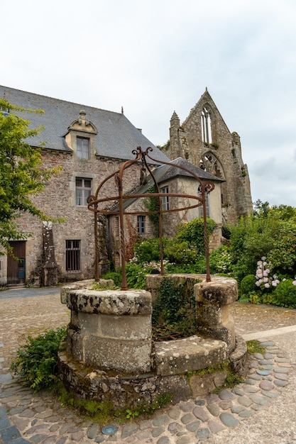 The Abbaye de Beauport water well in the village of Paimpol, CÃÂ´tes-d'Armor department, French Brittany. France