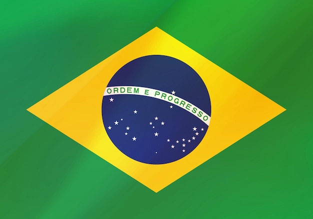 abbrazil flag background with diagonal luminous highlights