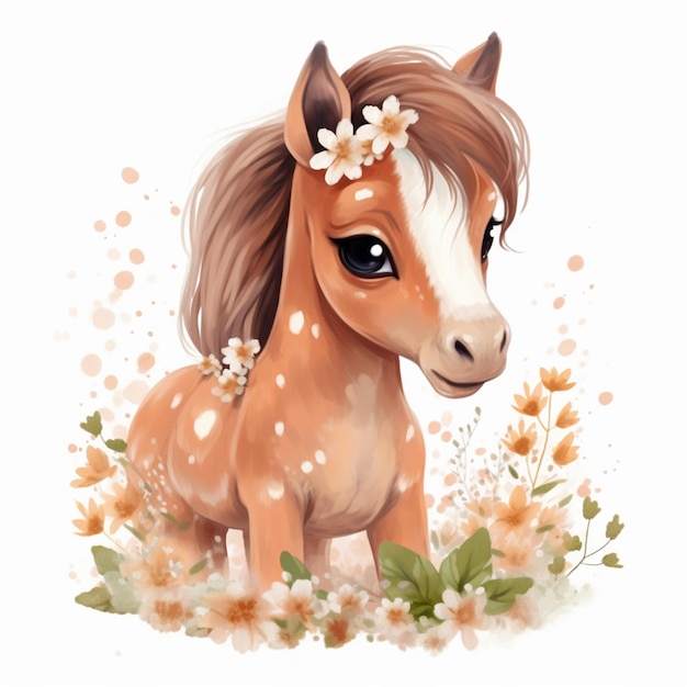 About Cute Baby Horse Sublimation Clipart