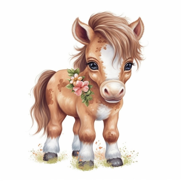 About Cute Baby Horse Sublimation Clipart