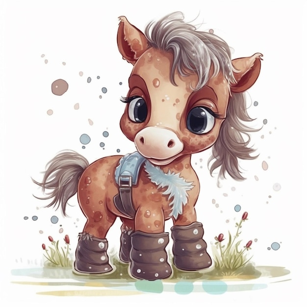 About Cute Baby Horse Sublimation Clipart