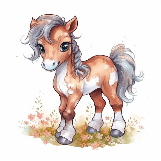 About Cute Baby Horse Sublimation Clipart