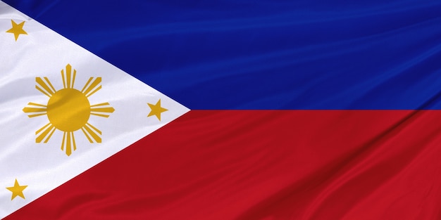보기 필리핀 국기 위