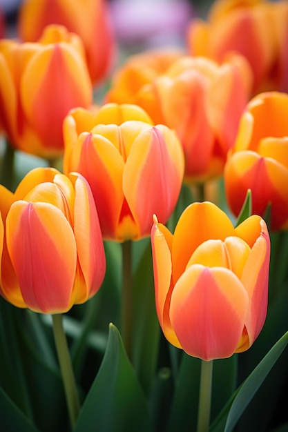 Abrikoos oranje tulpen