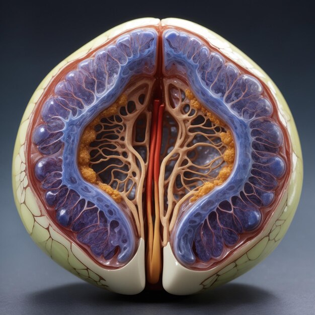 Foto lingua di organo umano assolutamente reale