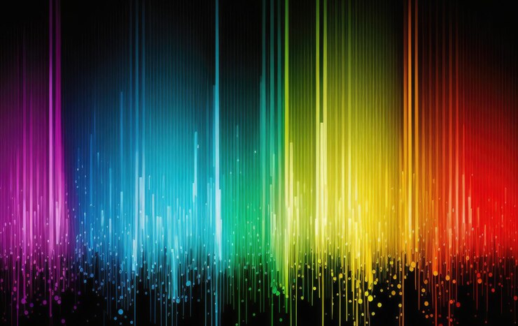 Photo absrtract multicolored rainbow rgb colors background colorful lines backdrop
