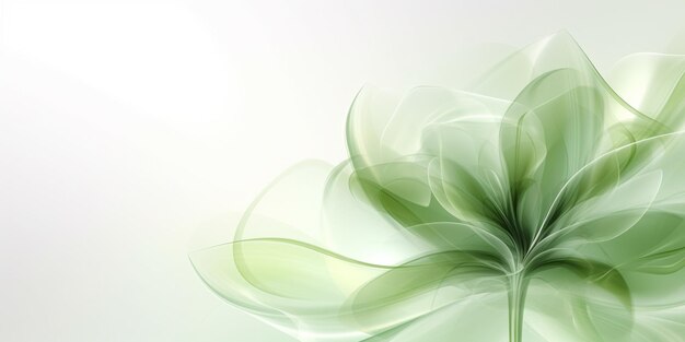 Photo abstrac green floral