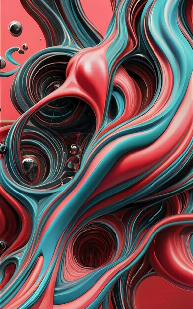 abstract 2D liquid random shapes