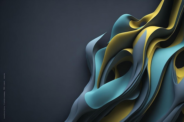 Photo abstract 3d background ai generative