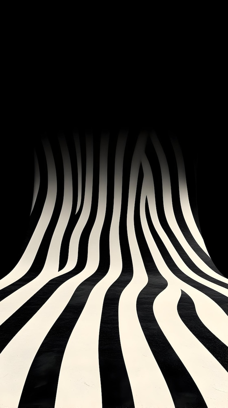 Photo abstract 3d background black and white stripes