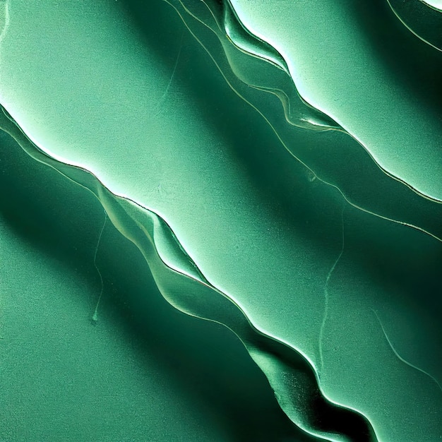 Abstract 3D background Green uneven surface