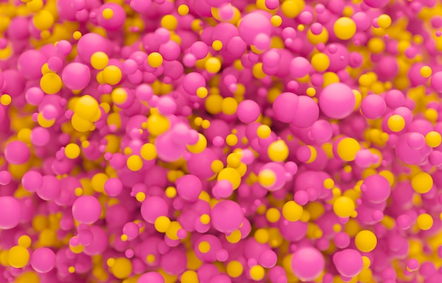 Abstract 3d background made of bubbles