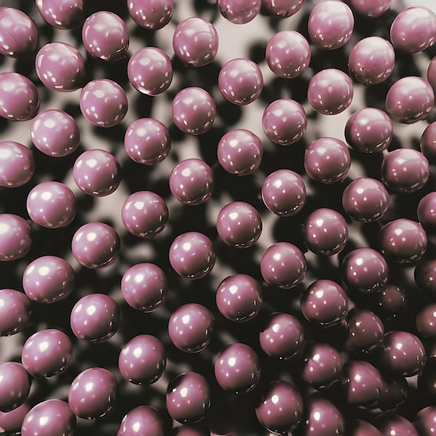 Photo abstract 3d background of purple balls