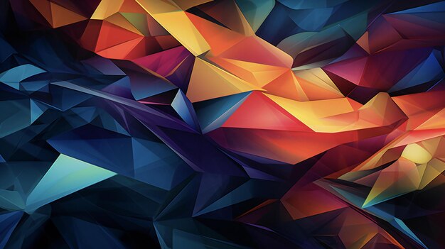 an abstract 3d background with numerous colorful shapes and lines