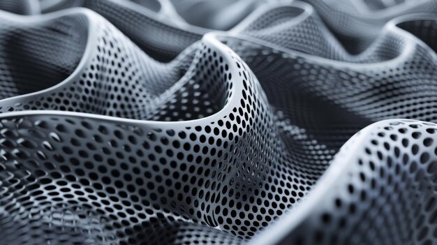 Фото Абстрактные 3d-баркоды, образующие сложные узоры, сгенерированные ии