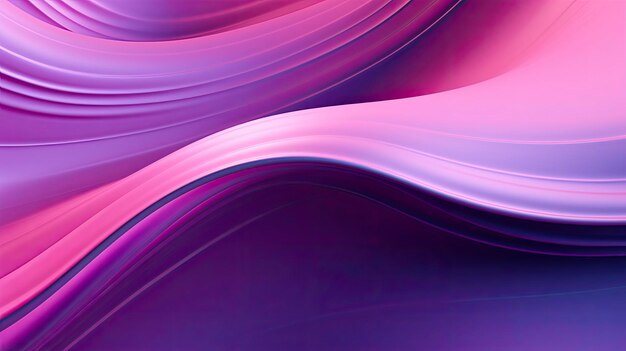 Abstract 3D-beeld van digitale golven in de kleuren roze en paars