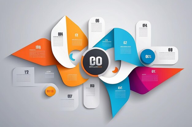 Photo abstract 3d digital illustration infographic vector illustration can be used for workflow layout diagram number options web design