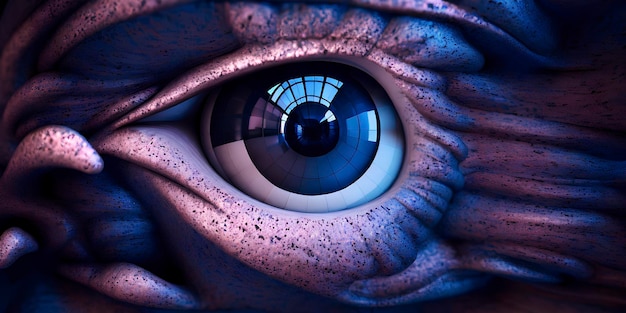 Abstract 3D eye illustration