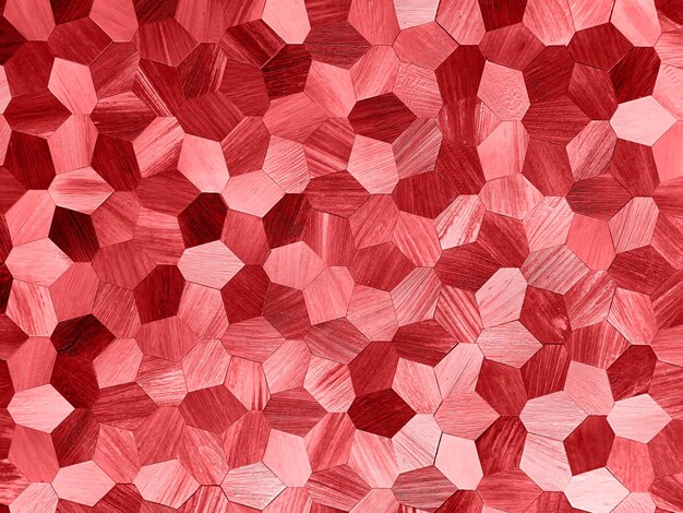 Abstract 3d geometric background design Cocktail Red Color