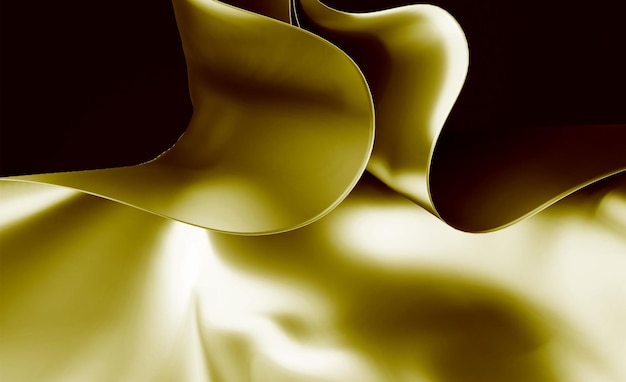 Foto disegno di sfondo geometrico astratto 3d colore giallo arancione scuro