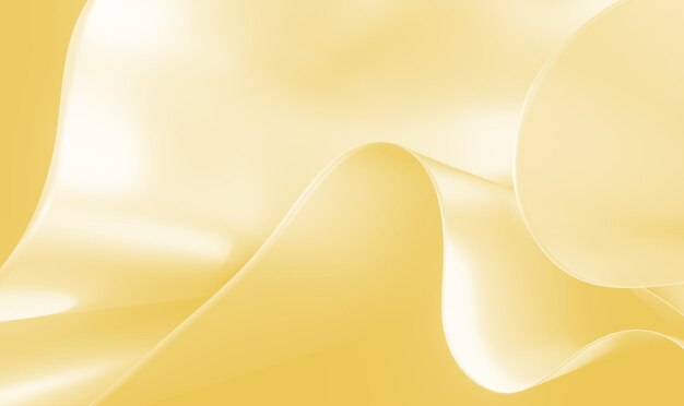 Photo abstract 3d geometric background design soft calming yellow color