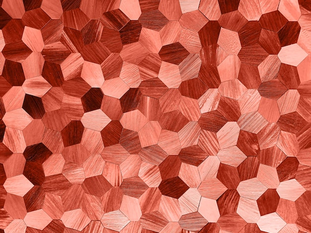 Abstract 3d geometric background design Venetian Red Color