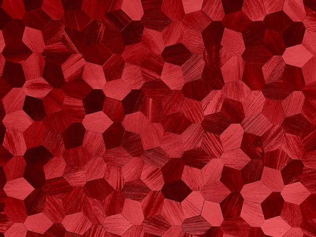 Abstract 3d geometrische achtergrondontwerp Hard Warm Cocktail Rode kleur