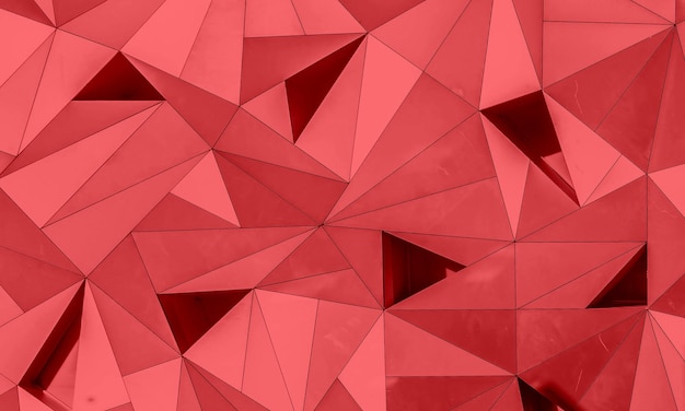 Abstract 3d geometrische achtergrondontwerp Hard Warm Cocktail Rode kleur